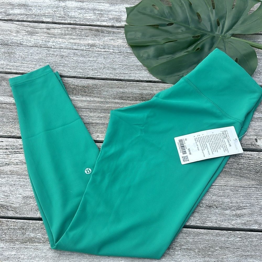 lululemon athletica Wunder Train Leggings - cascadia green - size 10